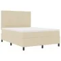 Cama con base de resortes con colchón beige 140x200 cm tela | Foro24.es | Tu tienda online para hogar, jardín y más Foro24.es