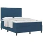 Cama con Base Azul 140x200 cm Tela | Foro24.es | Tu tienda online para hogar, jardín y más Foro24.es