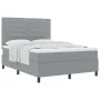 Cama Box Spring con Colchón Gris Claro 160x200 cm Tela von , Betten und Lattenroste - Ref: Foro24-3339322, Preis: 571,77 €, R...