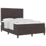 Cama Box Spring con Colchón Marrón Oscuro 160x200 cm Tela | Foro24.es | Tu tienda online para hogar, jardín y más Foro24.es