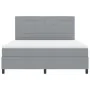 Cama con base de resortes con colchón gris claro super king tela by , Beds and slatted bases - Ref: Foro24-3339329, Price: 63...