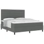 Cama con Base de Muelles con Colchón Gris Oscuro Super King Tela de , Camas y somieres - Ref: Foro24-3339330, Precio: 655,17 ...
