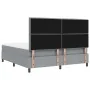 Cama con base de resortes con colchón gris claro super king tela by , Beds and slatted bases - Ref: Foro24-3339329, Price: 63...