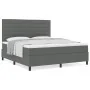 Cama con Base de Muelles con Colchón Gris Oscuro Super King Tela de , Camas y somieres - Ref: Foro24-3339330, Precio: 655,17 ...