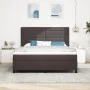 Cama Box Spring con Colchón Gris Oscuro Super King de Tela | Foro24.es | Tu tienda online para hogar, jardín y más Foro24.es