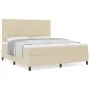 Cama con Box Spring y Colchón Beige Super King Tela | Foro24.es | Tu tienda online para hogar, jardín y más Foro24.es