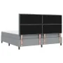 Cama con Somier y Colchón Gris Claro 200x200 cm de Tela | Foro24.es | Tu tienda online para hogar, jardín y más Foro24.es