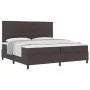 Cama con base acolchada con colchón marrón oscuro 200x200 cm Tela | Foro24.es | Tu tienda online para hogar, jardín y más Foro24.es