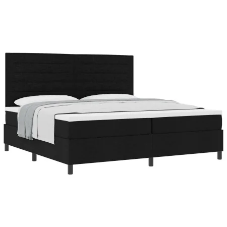Cama con Somier y Colchón Negra 200x200 cm Tela | Foro24.es | Tu tienda online para hogar, jardín y más Foro24.es