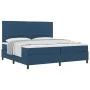 Cama de Base de Muelles con Colchón Azul 200x200 cm Tela | Foro24.es | Tu tienda online para hogar, jardín y más Foro24.es