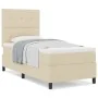 Cama con Somier con Colchón Crema 90x200 cm Tela by , Beds and slatted bases - Ref: Foro24-3339362, Price: 324,64 €, Discount: %