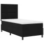 Cama con Base y Colchón Negra 100x200 cm Tela de , Camas y somieres - Ref: Foro24-3339366, Precio: 349,17 €, Descuento: %