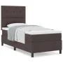 Cama con Somier con Colchón Marrón Oscuro 100x200 cm Tela von , Betten und Lattenroste - Ref: Foro24-3339367, Preis: 373,83 €...