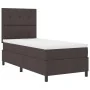 Cama con Somier con Colchón Marrón Oscuro 100x200 cm Tela von , Betten und Lattenroste - Ref: Foro24-3339367, Preis: 373,83 €...