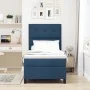 Cama con Box Spring Azul 100x200 cm Tela | Foro24.es | Tu tienda online para hogar, jardín y más Foro24.es