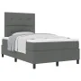 Cama con Somier con Colchón Gris Oscuro 120x200 cm Tela von , Betten und Lattenroste - Ref: Foro24-3339379, Preis: 414,62 €, ...