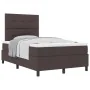 Cama con Base Resorte con Colchón Marrón Oscuro 120x200 cm Tela | Foro24.es | Tu tienda online para hogar, jardín y más Foro24.es