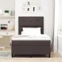 Cama con Base Resorte con Colchón Marrón Oscuro 120x200 cm Tela | Foro24.es | Tu tienda online para hogar, jardín y más Foro24.es