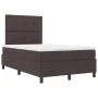 Cama con Base Resorte con Colchón Marrón Oscuro 120x200 cm Tela | Foro24.es | Tu tienda online para hogar, jardín y más Foro24.es