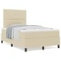 Cama de Box Spring con Colchón Crema 120x200 cm Tela | Foro24.es | Tu tienda online para hogar, jardín y más Foro24.es