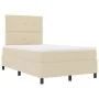 Cama de Box Spring con Colchón Crema 120x200 cm Tela | Foro24.es | Tu tienda online para hogar, jardín y más Foro24.es