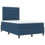 Cama con base de resortes azul 120x200 cm tela by , Beds and slatted bases - Ref: Foro24-3339384, Price: 448,80 €, Discount: %
