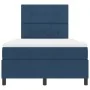 Cama con base de resortes azul 120x200 cm tela by , Beds and slatted bases - Ref: Foro24-3339384, Price: 448,80 €, Discount: %