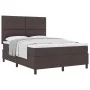 Cama Box Spring con Colchón Marrón Oscuro 140x190 cm Tela | Foro24.es | Tu tienda online para hogar, jardín y más Foro24.es