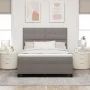 Cama con Boxspring y colchón Taupe 140x190 cm Tela | Foro24.es | Tu tienda online para hogar, jardín y más Foro24.es