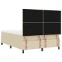 Cama con Somier y Colchón Crema 140x190 cm Tela by , Beds and slatted bases - Ref: Foro24-3339390, Price: 486,59 €, Discount: %
