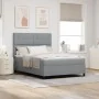 Cama con Box Spring y Colchón Gris Claro 140x200 cm Tela | Foro24.es | Tu tienda online para hogar, jardín y más Foro24.es