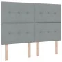 Cama con Box Spring y Colchón Gris Claro 140x200 cm Tela | Foro24.es | Tu tienda online para hogar, jardín y más Foro24.es