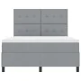 Cama con Box Spring y Colchón Gris Claro 140x200 cm Tela | Foro24.es | Tu tienda online para hogar, jardín y más Foro24.es