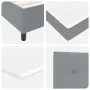 Cama con Box Spring y Colchón Gris Claro 140x200 cm Tela | Foro24.es | Tu tienda online para hogar, jardín y más Foro24.es