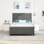 Cama Box Spring con Colchón Gris Oscuro 140x200 cm Tela | Foro24.es | Tu tienda online para hogar, jardín y más Foro24.es