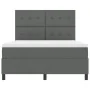 Cama Box Spring con Colchón Gris Oscuro 140x200 cm Tela | Foro24.es | Tu tienda online para hogar, jardín y más Foro24.es