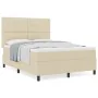 Cama con Base de Resorte con Colchón Crema 160x200 cm Tela | Foro24.es | Tu tienda online para hogar, jardín y más Foro24.es
