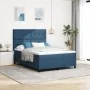 Cama Box Spring con Colchón Azul 160x200 cm de Tela | Foro24.es | Tu tienda online para hogar, jardín y más Foro24.es