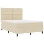 Cama con Base de Resorte con Colchón Crema 160x200 cm Tela | Foro24.es | Tu tienda online para hogar, jardín y más Foro24.es