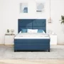 Cama Box Spring con Colchón Azul 160x200 cm de Tela | Foro24.es | Tu tienda online para hogar, jardín y más Foro24.es