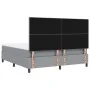 Cama con Box Spring con Colchón Gris Claro Super King Tela | Foro24.es | Tu tienda online para hogar, jardín y más Foro24.es