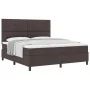 Cama con Base de Resortes y Colchón Marrón Oscuro Super King Tela | Foro24.es | Tu tienda online para hogar, jardín y más Foro24.es
