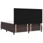 Cama con Base de Resortes y Colchón Marrón Oscuro Super King Tela | Foro24.es | Tu tienda online para hogar, jardín y más Foro24.es