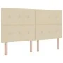 Cama Box Spring con Colchón Crema Super King Tela | Foro24.es | Tu tienda online para hogar, jardín y más Foro24.es