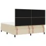 Cama Box Spring con Colchón Crema Super King Tela | Foro24.es | Tu tienda online para hogar, jardín y más Foro24.es