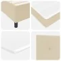 Cama Box Spring con Colchón Crema Super King Tela | Foro24.es | Tu tienda online para hogar, jardín y más Foro24.es