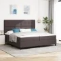 Cama Box Spring con Colchón Gris Oscuro 200x200 cm Tela | Foro24.es | Tu tienda online para hogar, jardín y más Foro24.es