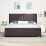 Cama Box Spring con Colchón Gris Oscuro 200x200 cm Tela | Foro24.es | Tu tienda online para hogar, jardín y más Foro24.es