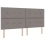 Cama con Base de Resortes y Colchón Taupe 200x200 cm Tela | Foro24.es | Tu tienda online para hogar, jardín y más Foro24.es