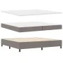 Cama con Base de Resortes y Colchón Taupe 200x200 cm Tela | Foro24.es | Tu tienda online para hogar, jardín y más Foro24.es